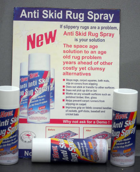 Photo and explanation of anti skid spray