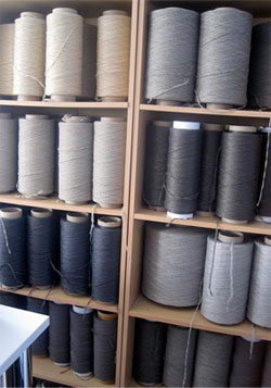 Photo of overlocking yarns